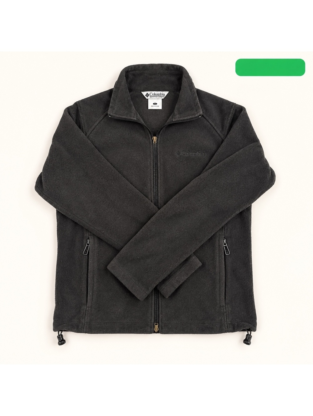Columbia Black Full Zip Fleece Jacket Women’s L